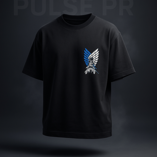 Eyes of Vengeance-Oversized Graphic Tee – Dark Ninja Edition